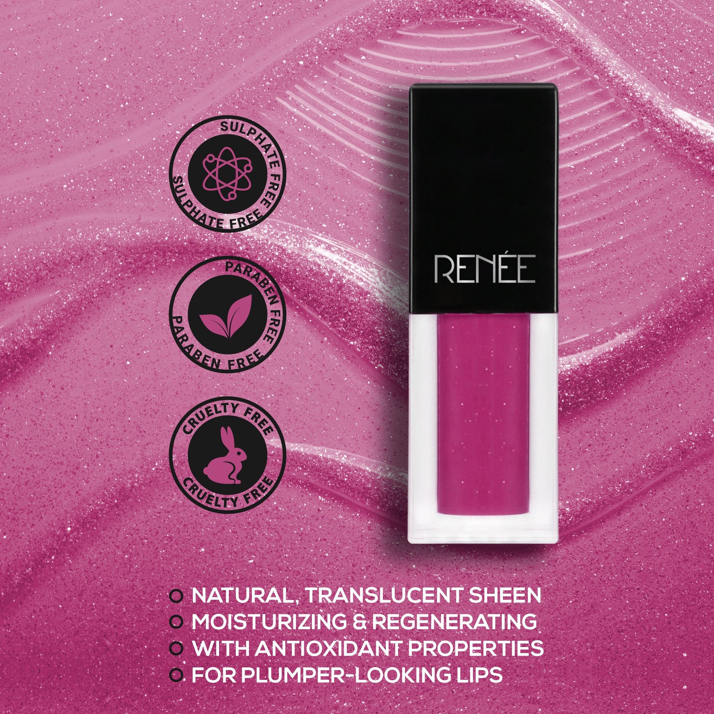 RENEE Fab 5 5-in-1 Lipstick & Play That Plum Lip Gloss Combo - Renee Cosmetics