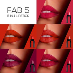 RENEE FAB 5 Matte Finish 5 in 1 Lipstick 7.5gm - Renee Cosmetics