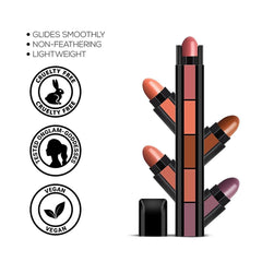 RENEE FAB 5 Matte Finish 5 in 1 Lipstick 7.5gm - Renee Cosmetics