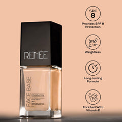 RENEE Face Base Liquid Foundation 23ml - Renee Cosmetics