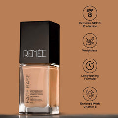 RENEE Face Base Liquid Foundation 23ml - Renee Cosmetics