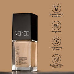 RENEE Face Base Liquid Foundation 23ml - Renee Cosmetics