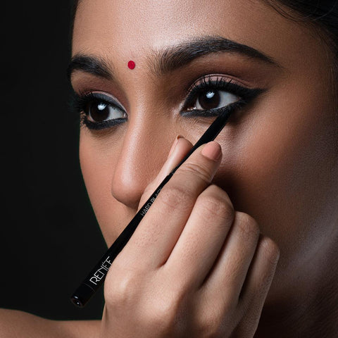 RENEE Hard Black Kajal Pen with Sharpener 0.35gm - Renee Cosmetics