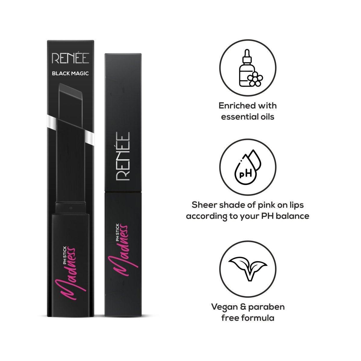 RENEE Madness PH Lipstick, 3gm - Renee Cosmetics