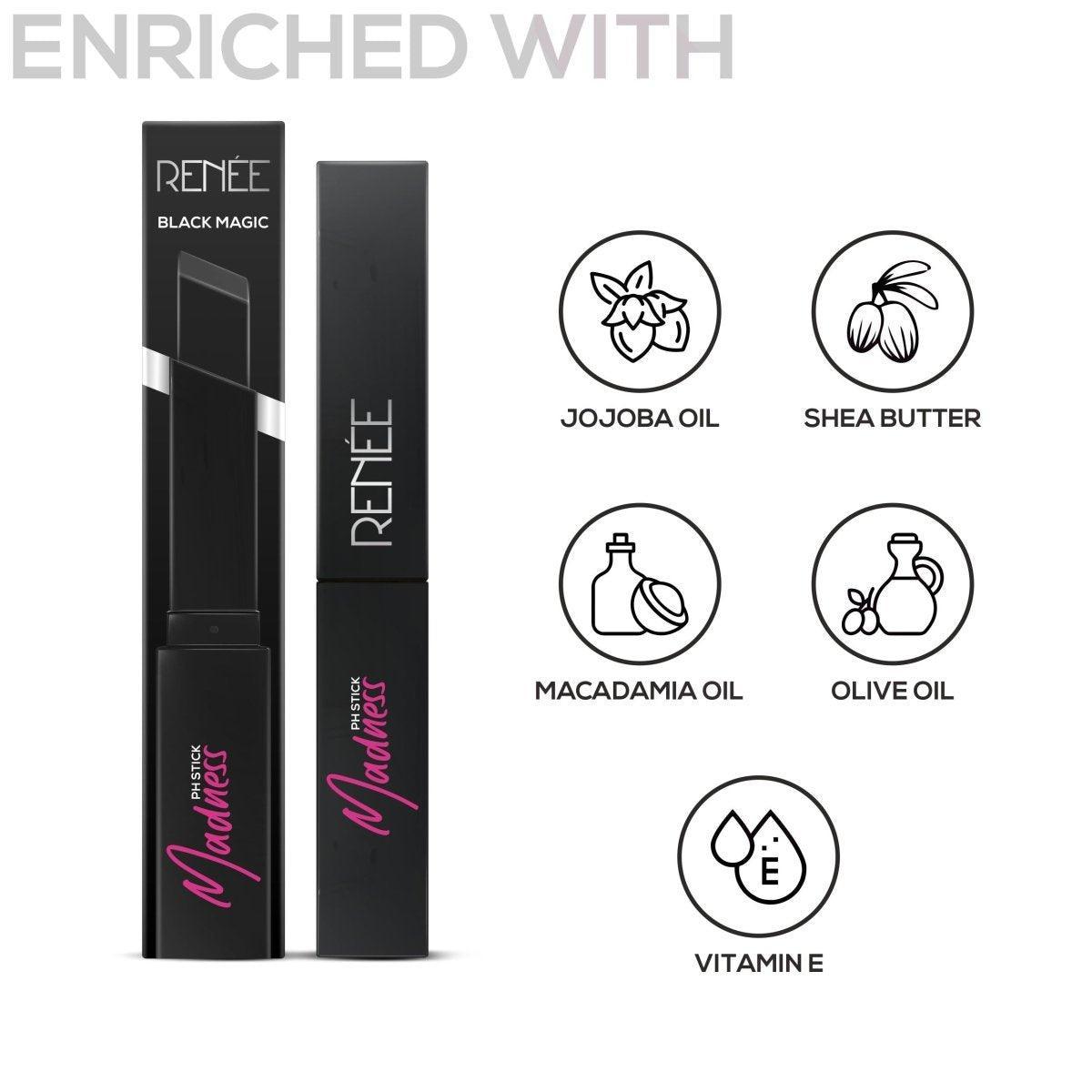 RENEE Madness PH Lipstick, 3gm - Renee Cosmetics