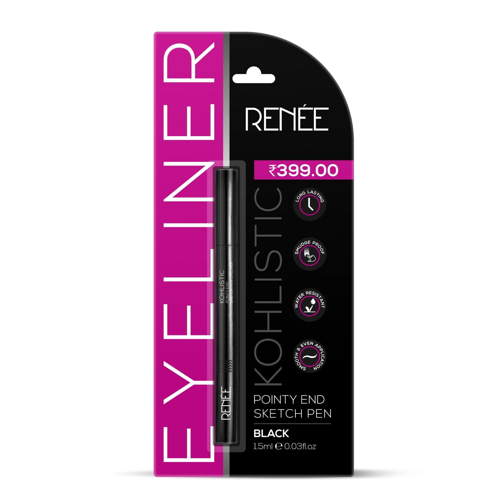 RENEE Pointy End Sketch Pen Eyeliner, 1.5ml – Renee Cosmetics
