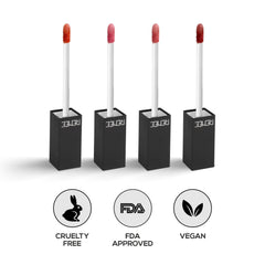 RENEE Stay With Me Matte Liquid Lipsticks Combo of 4, 5ml each - Renee Cosmetics