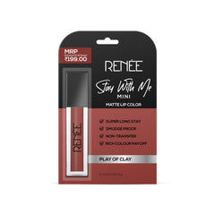 RENEE Stay With Me Mini Matte Lip Color, 2ml - Renee Cosmetics