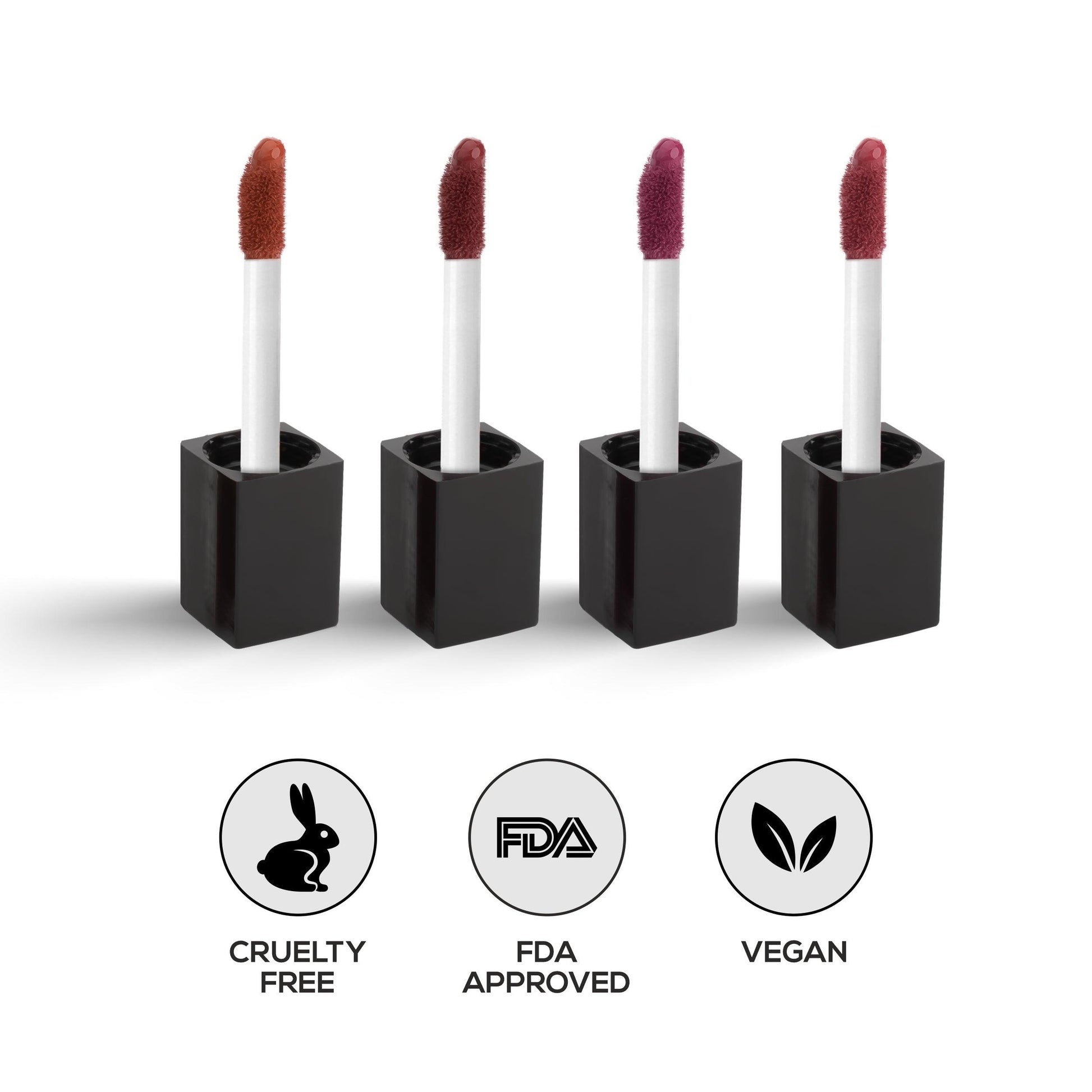 RENEE Stay With Me Minis Matte Liquid Lipsticks Combo of 4, 2ml each - Renee Cosmetics