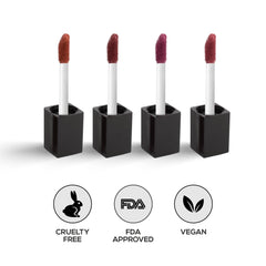 RENEE Stay With Me Minis Matte Liquid Lipsticks Combo of 4, 2ml each - Renee Cosmetics