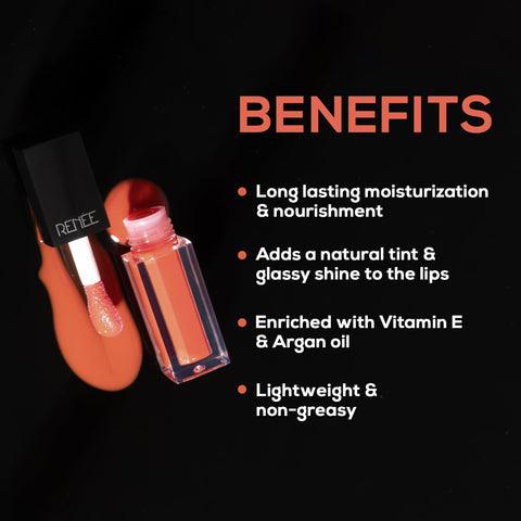 RENEE Super Natural Tinted Lip Oil, 3ml - Renee Cosmetics