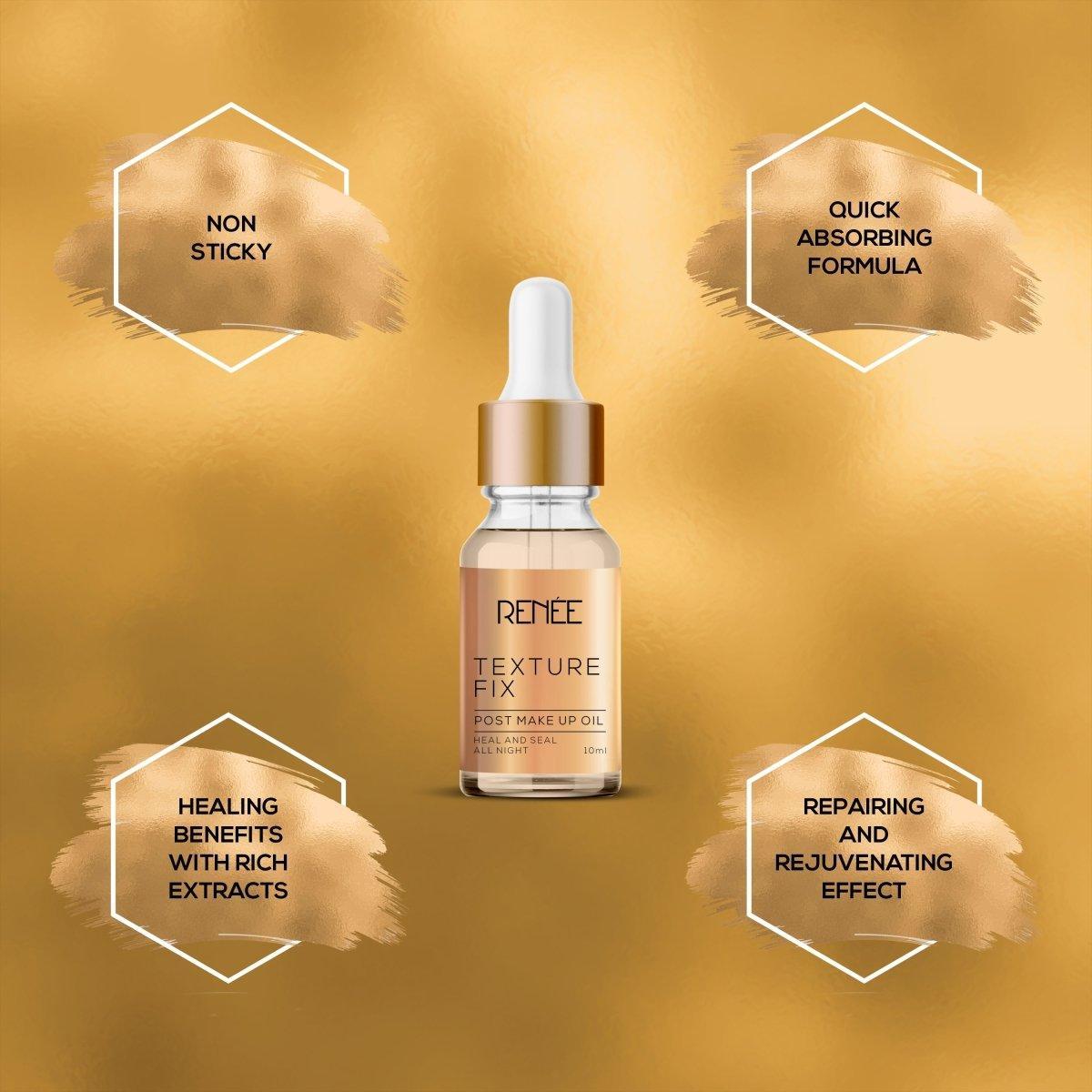 RENEE Texture Fix post Make Up Oil 10ml - Renee Cosmetics