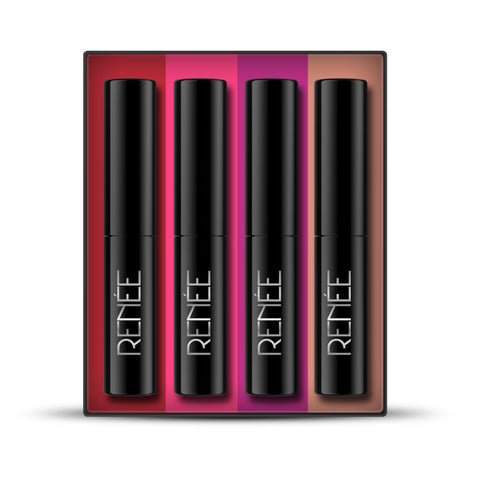 RENEE Very Matte Pack of 4 Matte Lipsticks 1.6gm each - Renee Cosmetics