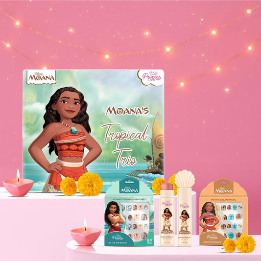 Princess by RENEE Disney Moana’s Tropical Trio Nail & Lip Beauty Set For Preteens