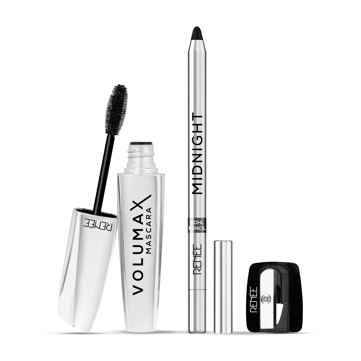 RENEE Midnight Kohl Pencil & Volumax Mascara Combo
